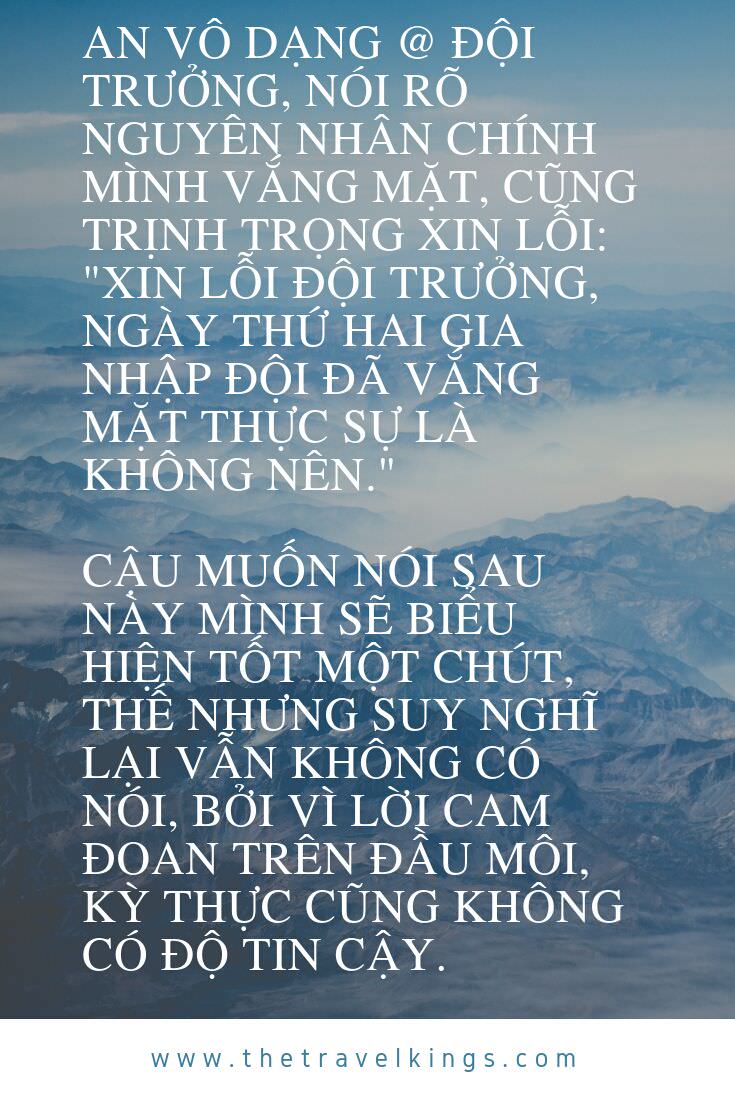 Đội trưởng Cậu có thể qua mấy ngày rồi trở lại đội không sao cả